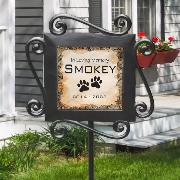 Personalized Wrought Iron Garden Stake