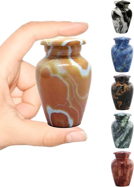 Marble Finish Mini Keepsake Urn