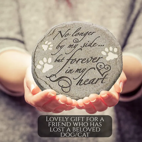 Round Garden Memorial Stone Plaque